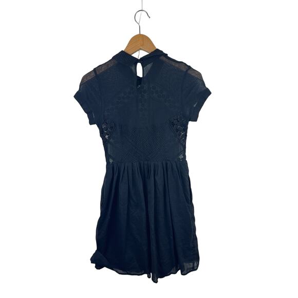 Free People Collared Lace Mini Dress - Picture 7 of 8